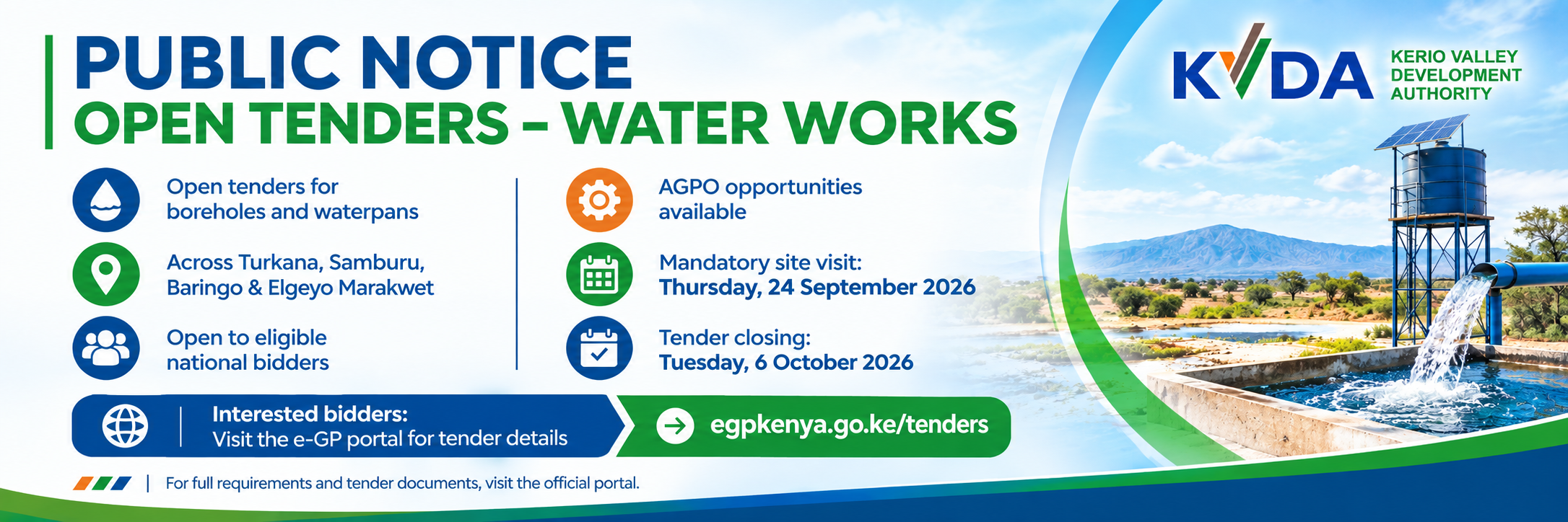 PUBLIC ANNOUNCEMENT: NEW TENDERS ON EGP